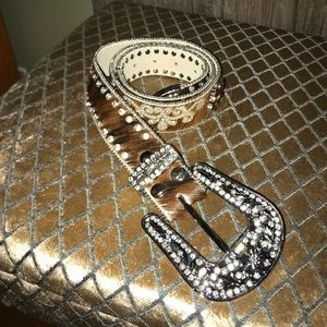 Cow hide belt